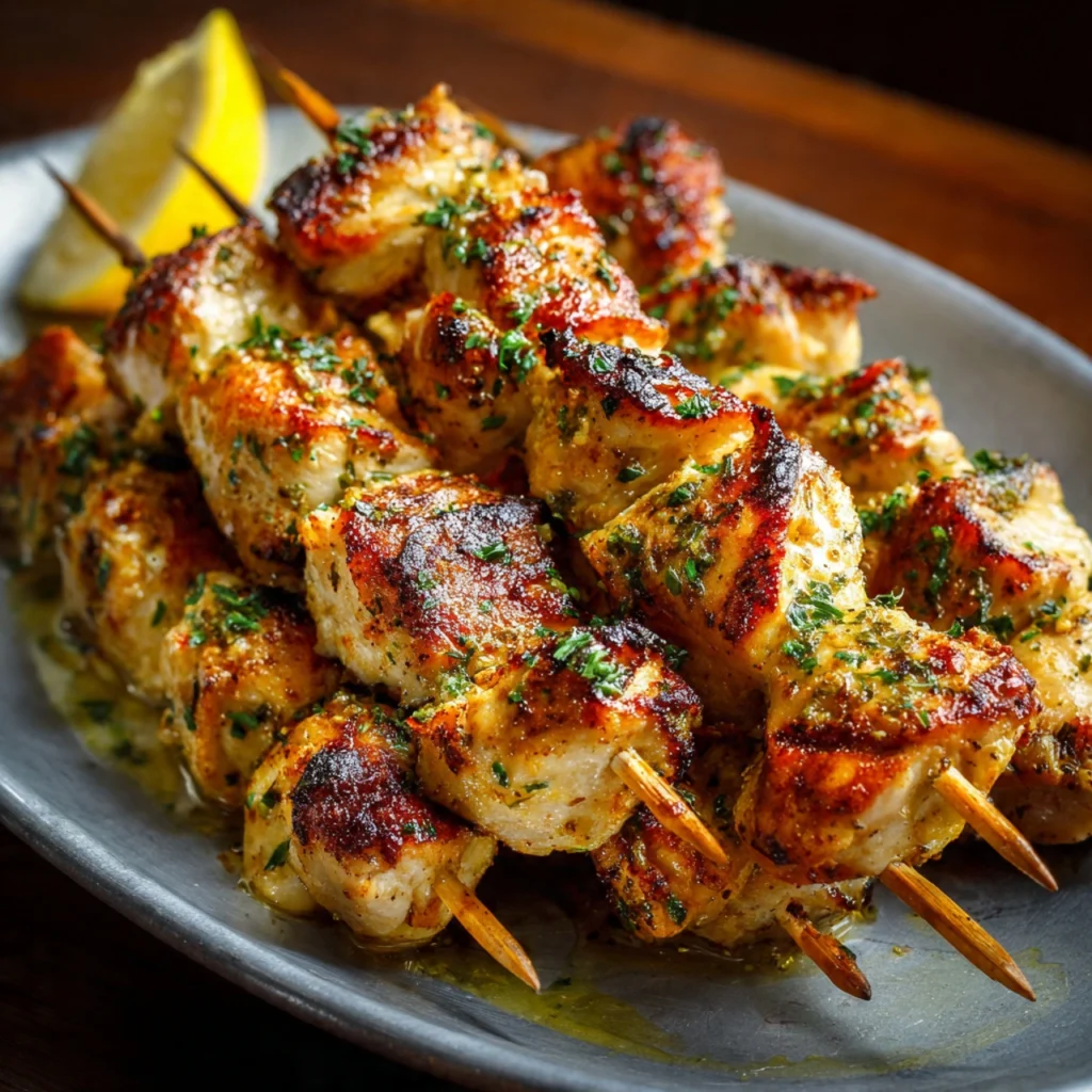 Lemon Chicken Skewers 
