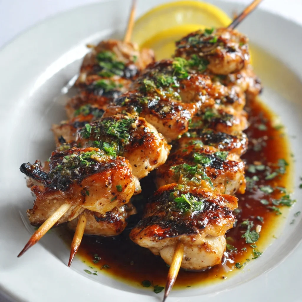 Lemon Chicken Skewers 