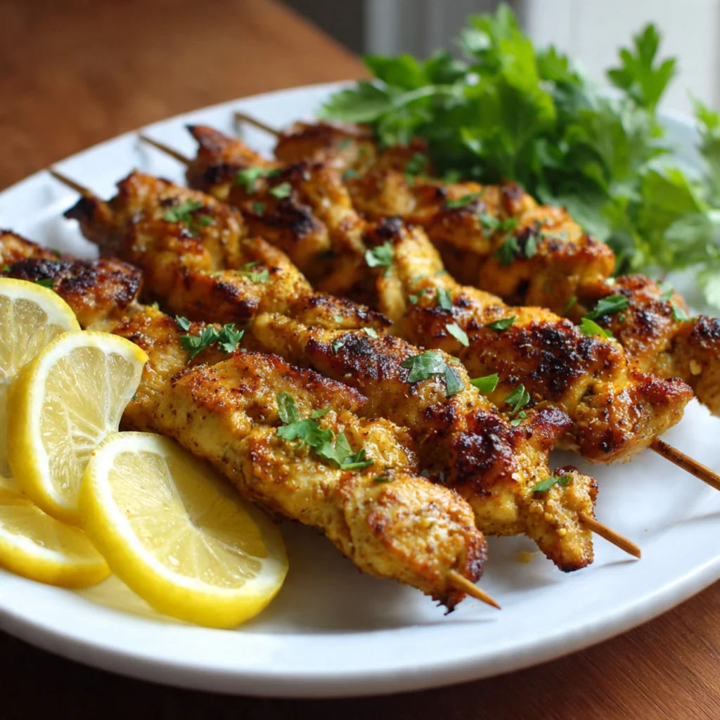 Lemon Chicken Skewers 