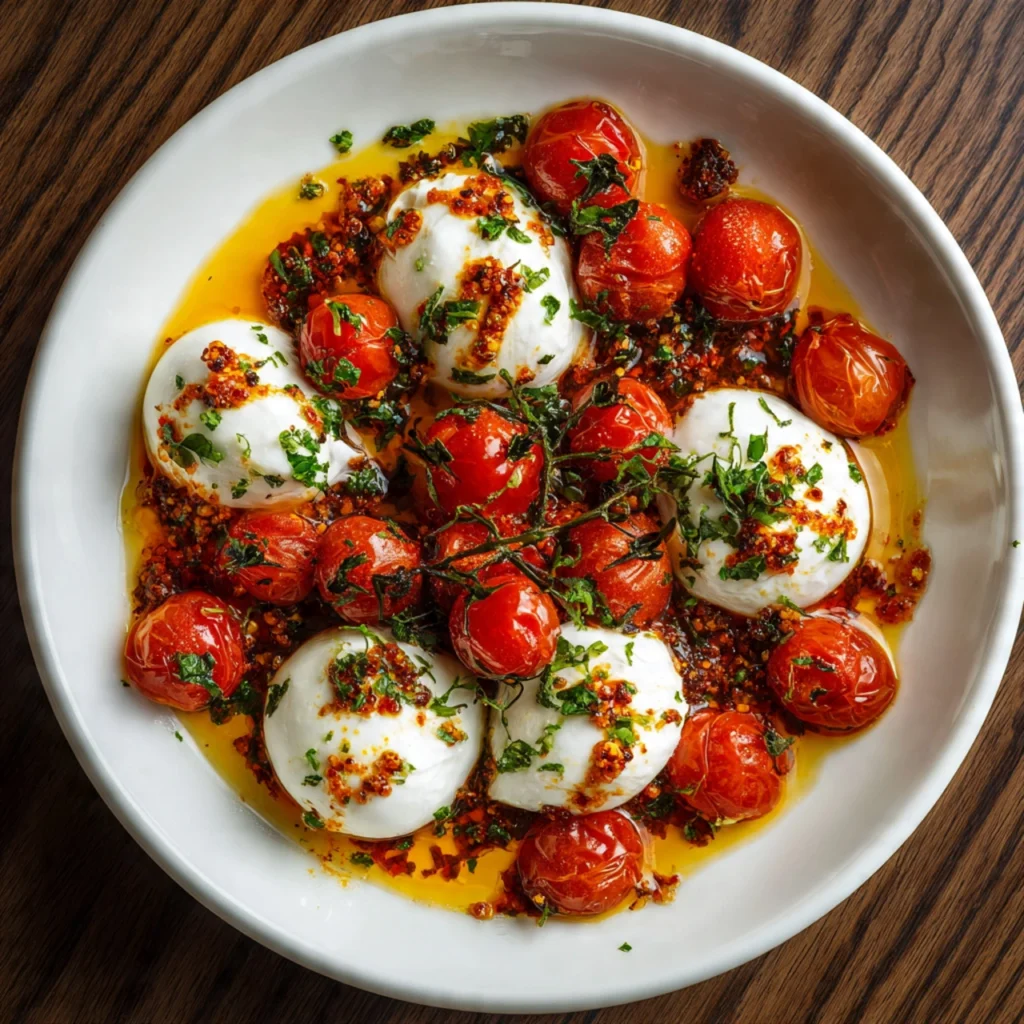 How to Make Cherry Tomatoes & Burrata—Summer Magic! Marinated Cherry Tomatoes with Burrata