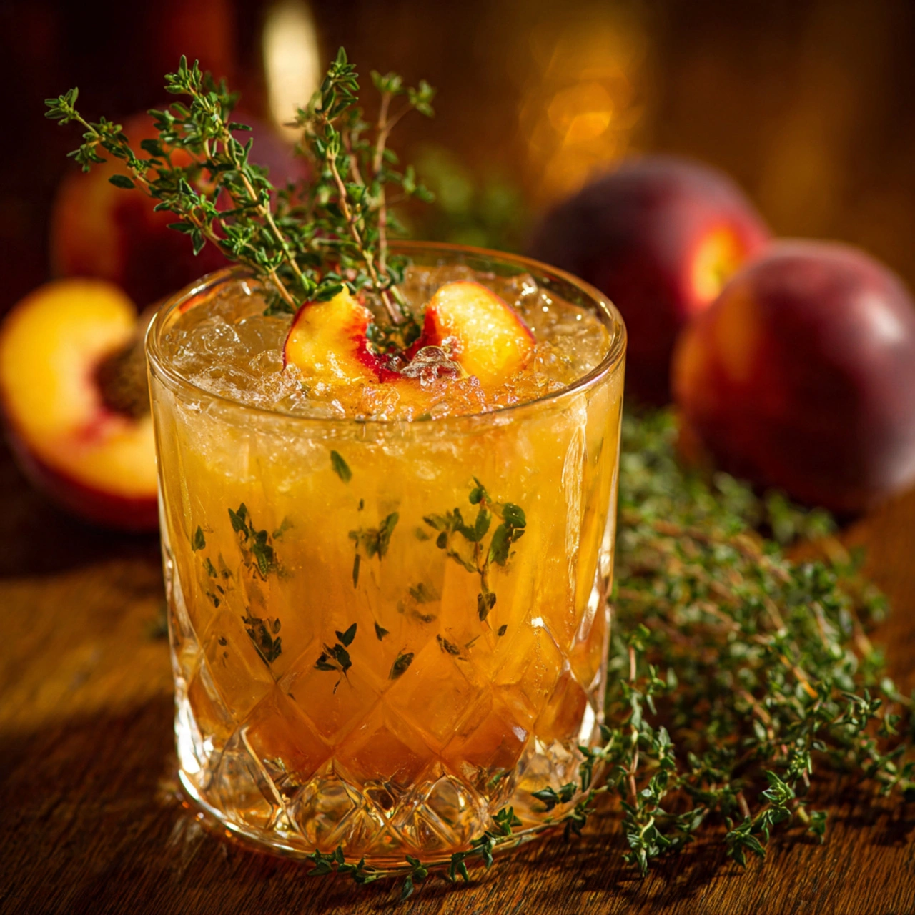 Peach Thyme Smash