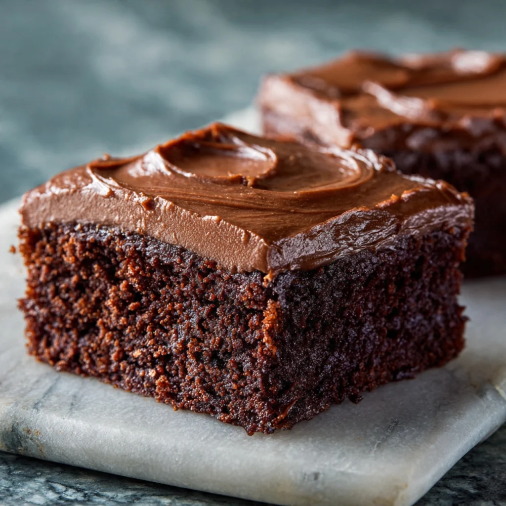 Retro-Style Chocolate Sheet Cake