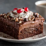 Retro-Style Chocolate Sheet Cake