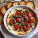 Roasted Garlic Caprese Dip