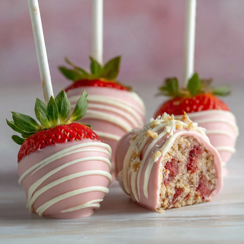 Strawberry Cake Pops: The Viral Treat You Need Right Now Strawberry Cake Pops