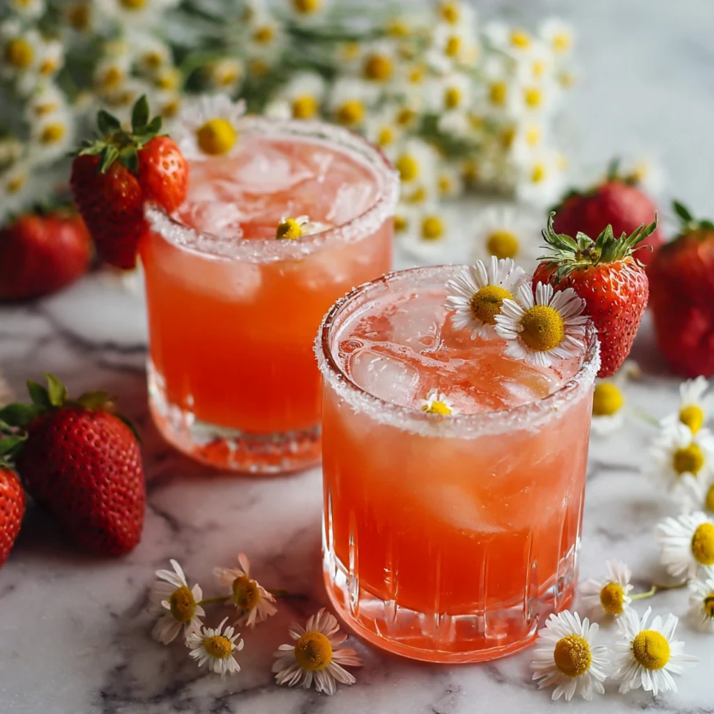 Strawberry Chamomile Paloma