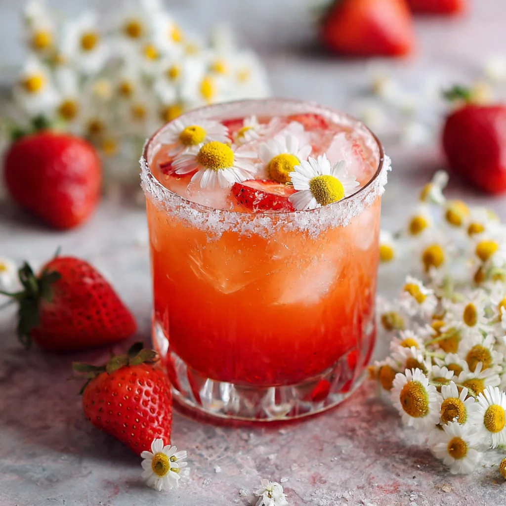 Strawberry Chamomile Paloma
