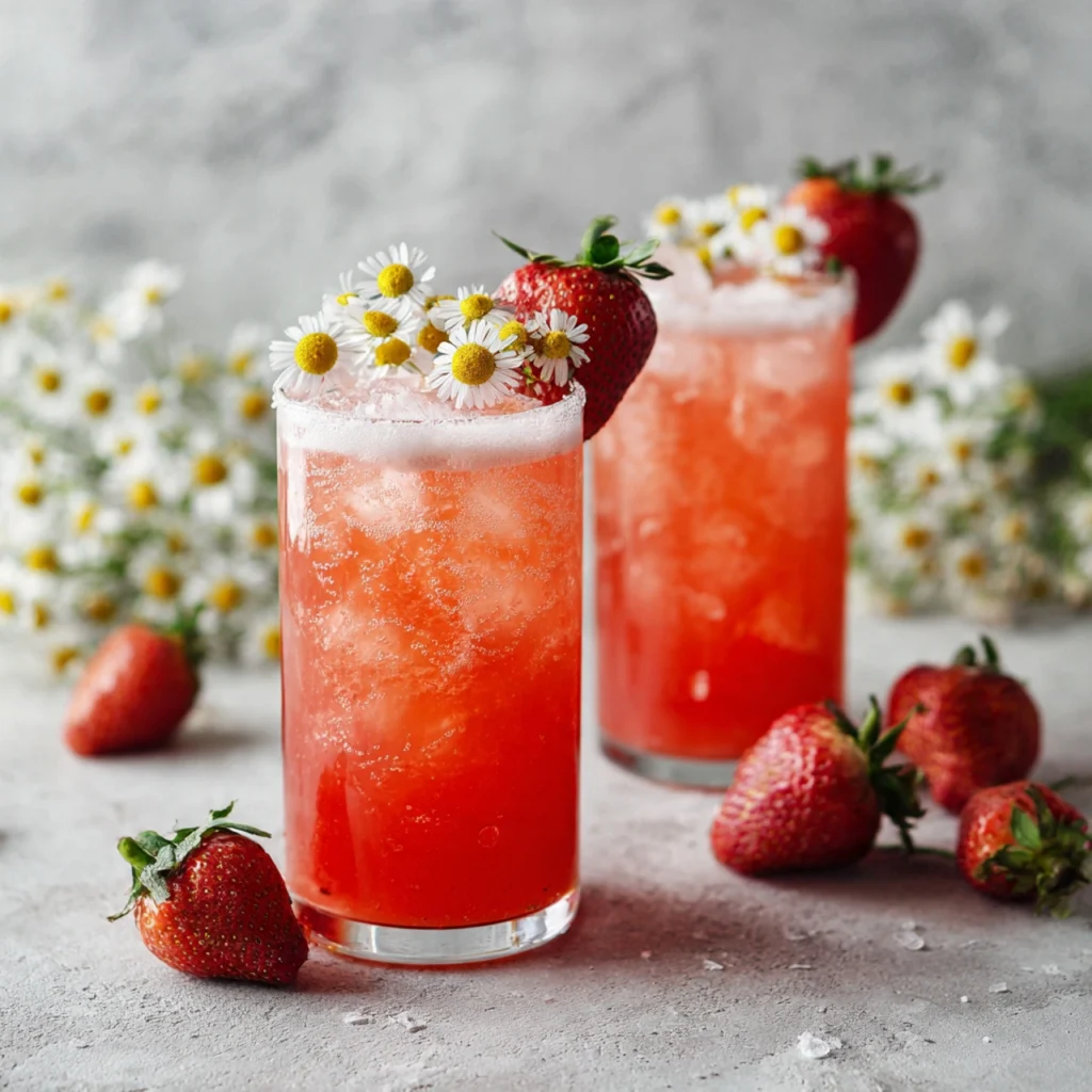 Strawberry Chamomile Paloma