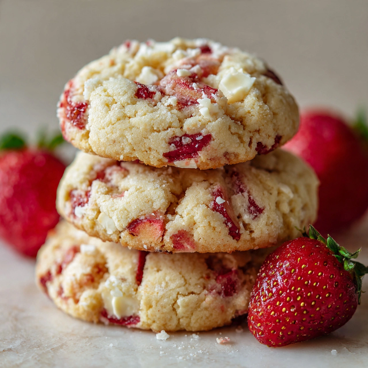 Strawberry Cheesecake Cookies