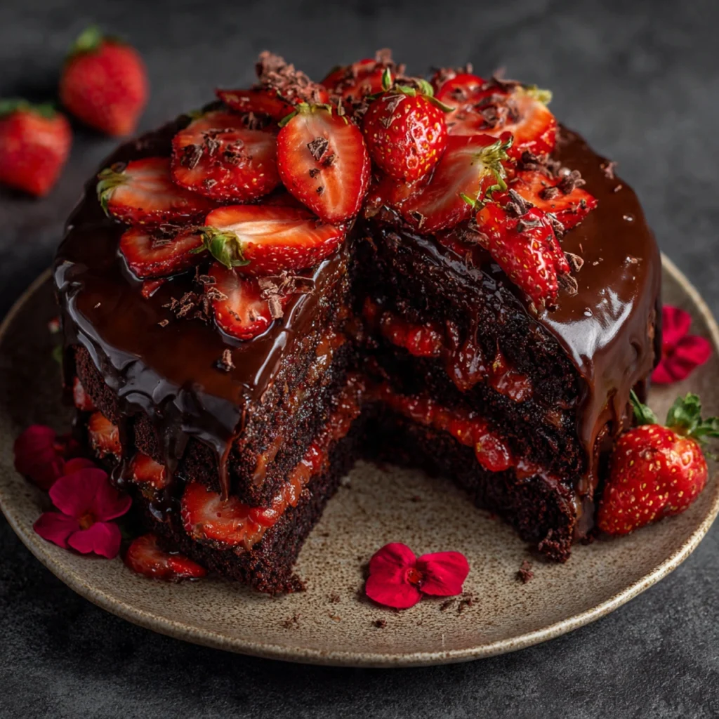 Strawberry Chocolate Cake