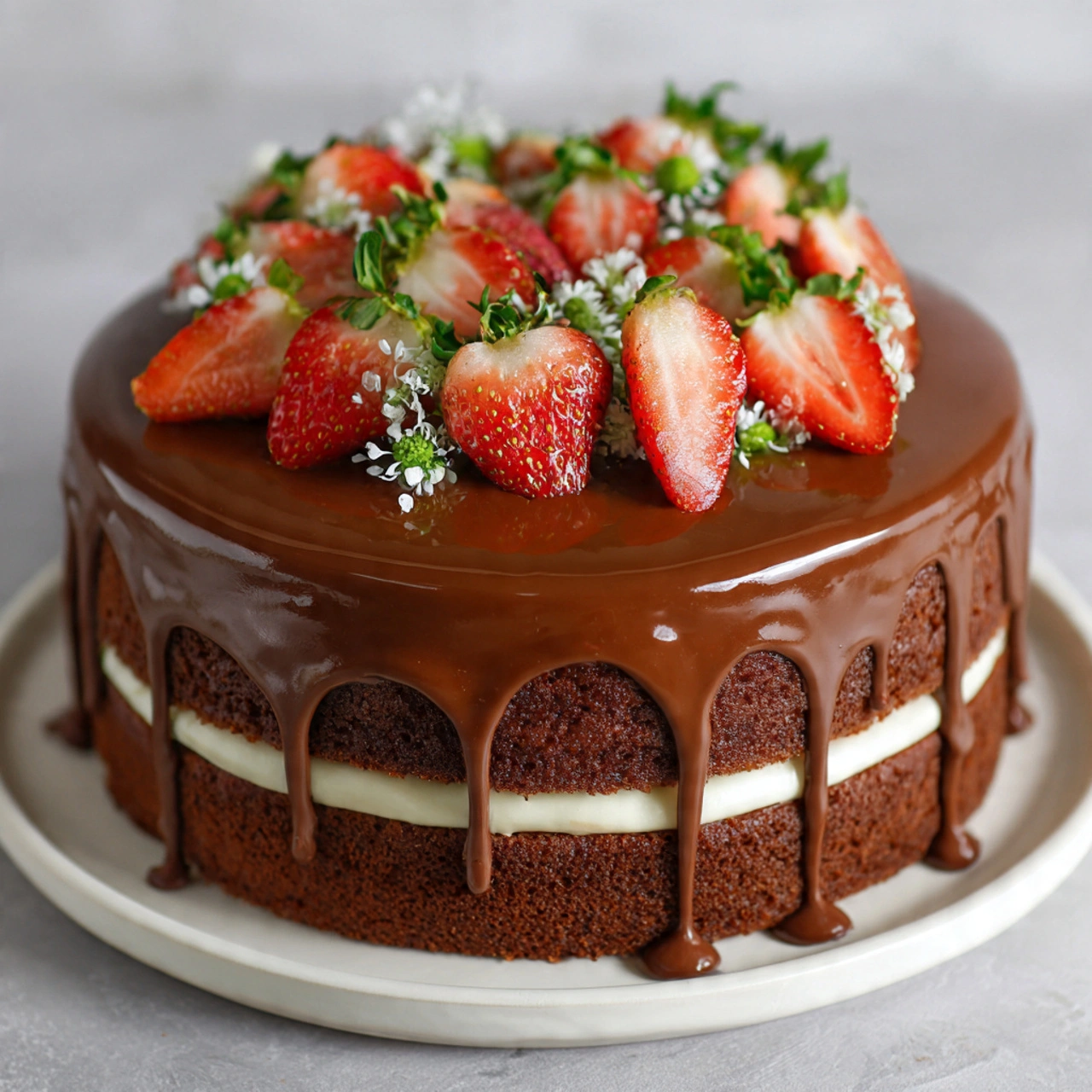Strawberry Chocolate Cake
