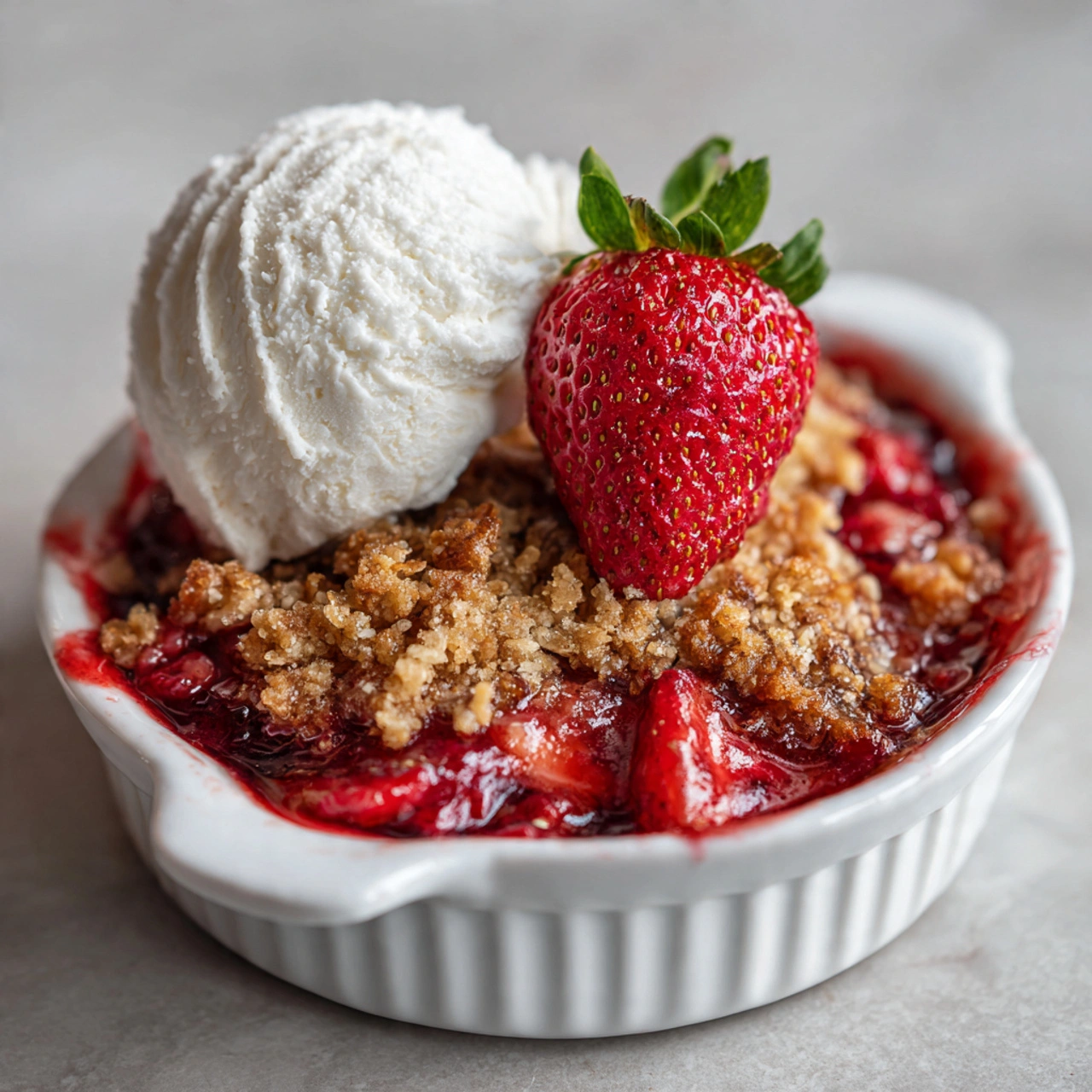Strawberry Crisp : The Best Summer Dessert Ever