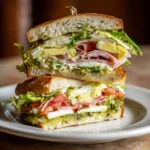 the italian salad sandwich